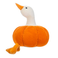 Set Boneka Plush Bebek Labu Bordir Persimmon, Boneka Isi Dakron, OEM ODM Custom Grosir Partai Besar