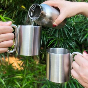 YS512 Custom Mountaineering <b>Cup</b> 304 <b>Camping</b> <b>Cup</b> Stainless Steel Mug Outdoor Folding Sports Mug - Product Image 5