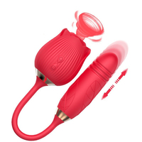 Masajeador Portátil de Viaje para Mujer, 10 Velocidades, Modo de Lamido, Potencia de Succión, Varilla de Expansión, Magnético, USB, Silencioso (Menos de 50dB)