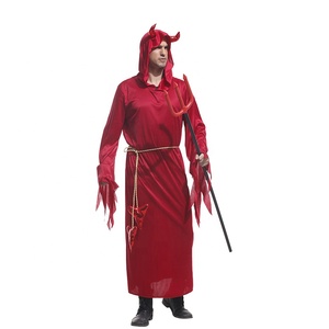 Costumes de démon du diable rouge pour hommes pour fête d'Halloween adulte Cosplay du diable Satan - Product Image 2