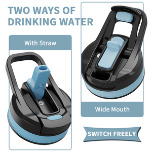 Nueva Botella de <span class=keywords><strong>Agua</strong></span> Deportiva PETG 2026, 2.2L, Grado Alimenticio, Libre de BPA, Ecológica, con Pajita, Acabado Mate Pintado con Spray, Portátil para Gimnasio - Product Image 4