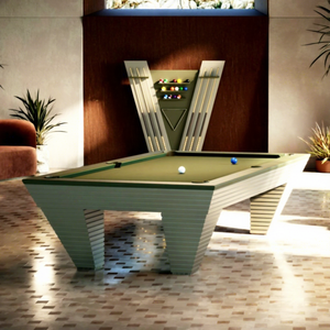 Table de billard de luxe en bois d'ingénierie avec plateau en ardoise et coussin en feutre, pour divertissement intérieur, jeu sportif, noir, pour 8 joueurs adultes - Product Image 1