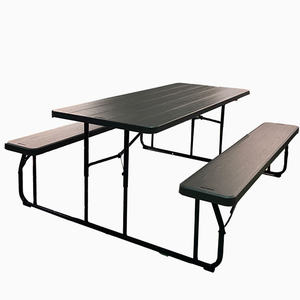 Birra in legno per Esterni <span class=keywords><strong>Da</strong></span> Tavolo E Sedia <span class=keywords><strong>Da</strong></span> <span class=keywords><strong>Giardino</strong></span> Mobili <span class=keywords><strong>Da</strong></span> <span class=keywords><strong>Giardino</strong></span> Set - Product Image 1