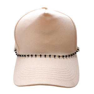 Casquette unisexe avec accessoires chaîne et logo LA, broderie 'Believe In Yourself', pour usage quotidien, en alliage de zinc - Product Image 2