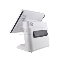 Terminal de point de vente tactile à écran unique JSJ62K 15 pouces avec processeur Intel I3, compatible Windows/Android/Linux, Wi-Fi 6 et Bluetooth 5.2