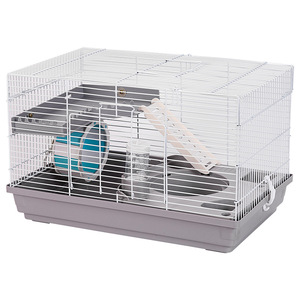 Luxe Double Villa Hamster Cage 47 Base Golden Bear Hamster Nid Ensemble Complet en Acier pour Petits Animaux Chiens avec Bouton Animal - Product Image 1