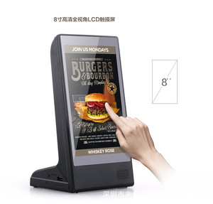 8 inch LCD màn hình cảm ứng bàn Top đứng menu kỹ thuật số thứ tự cuộc gọi quảng cáo <span class=keywords><strong>Player</strong></span> signage hiển thị cho nhà hàng quán cà phê - Product Image 2