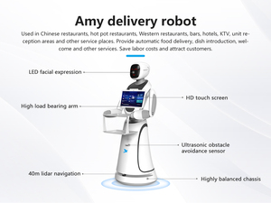 Nhà hàng Món ăn Giao hàng hình người <span class=keywords><strong>robot</strong></span> tự động thông minh-Mua <span class=keywords><strong>Robot</strong></span> nhà hàng - Product Image 4