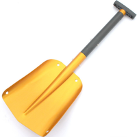 Pelle à neige pliable en aluminium Portable pelle de jardin Scoop sable boue outil de déneigement pour les activités d'urgence et de plein air de voiture