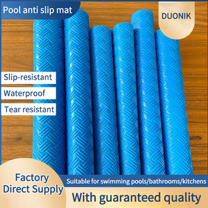 Tapis antidérapant <span class=keywords><strong>en</strong></span> PVC bleu Duonik pour échelle <span class=keywords><strong>de</strong></span> <span class=keywords><strong>piscine</strong></span>, couleur personnalisable, protection des marches <span class=keywords><strong>de</strong></span> <span class=keywords><strong>piscine</strong></span> - Product Image 1