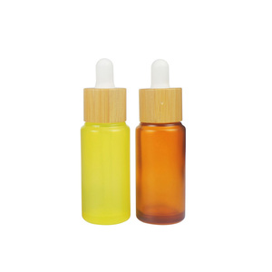 Commercio all'ingrosso 30ml di vetro di copertura di bambù contagocce bottiglia di olio essenziale GFSB--10J - Product Image 6