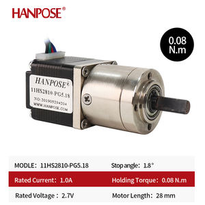 Mini motor paso a paso Nema11 de alta precisión 0.08N.<span class=keywords><strong>M</strong></span> 11HS2810-PG relación de desaceleración planetaria 3,17-1 5,18-1 caja de cambios de motor paso a paso - Product Image 2