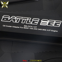Nouvel adaptateur de refroidisseur d'huile moteur en alliage d'aluminium noir de haute qualité pour 140i/240i/340i/Z4 A90/B58/B30 3.0T BATTLE BEE