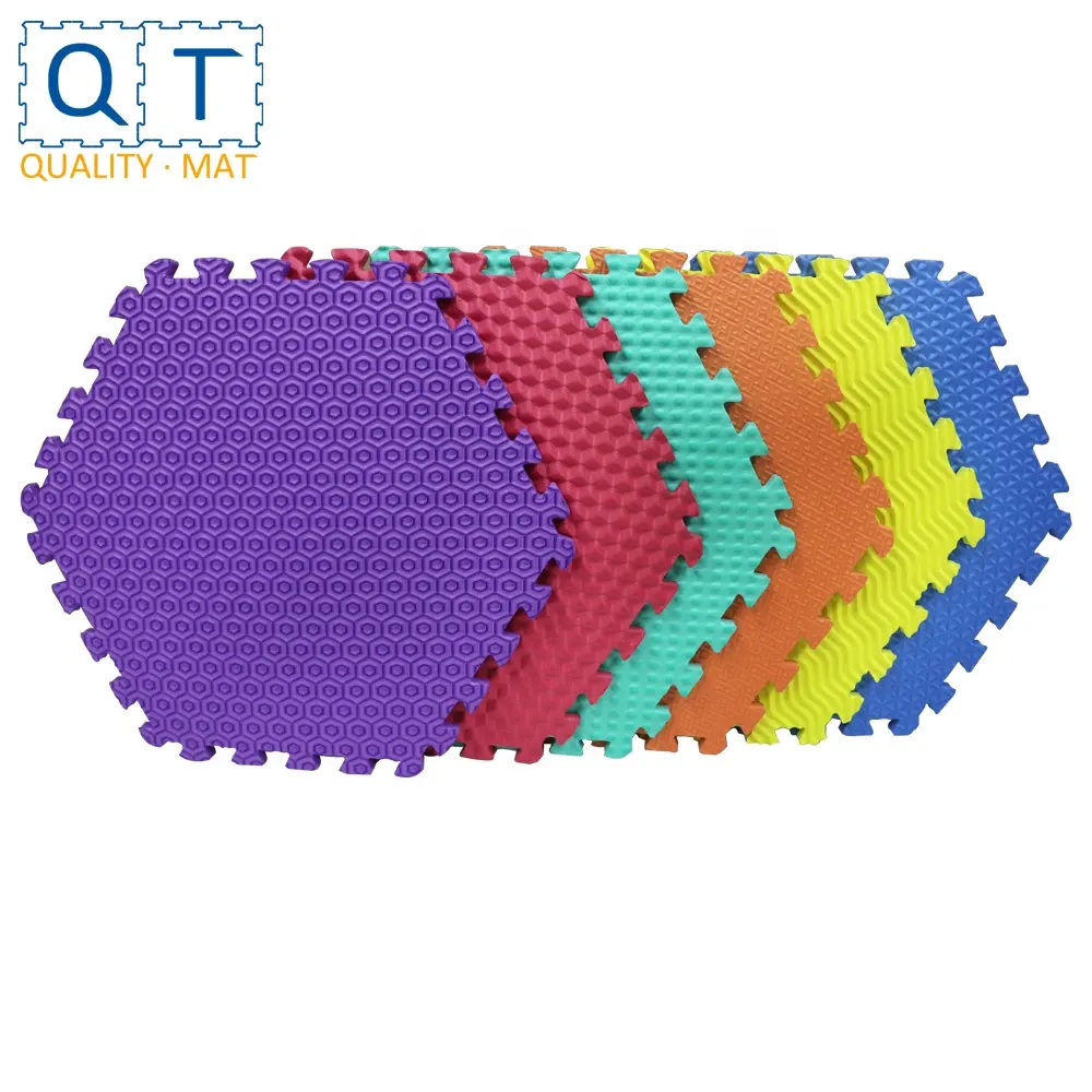 QT 매트 EVA 거품 육각형 퍼즐 바닥 타일 매트
