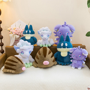 Nouveaux jouets en peluche <span class=keywords><strong>Pokémon</strong></span> mignons de style transfrontalier, petits animaux en peluche, Snorlax Mew, cadeau pour fille, vente en gros - Product Image 1