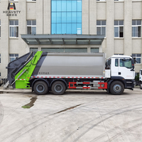 Camions à ordures HEAVSTY à double réservoir d'égouts, commande hydraulique CAN PLC, grande compression des déchets, pour CLW5252ZYS6WL