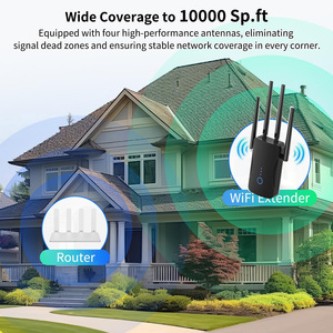 EU 1200Mbps Dual band Wifi Repeater Booster tầm xa 2.4G <span class=keywords><strong>Extender</strong></span> & 5G khuếch đại tín hiệu không dây repetidor Wifi Booster - Product Image 3
