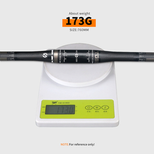 Guidon de vélo de montagne en fibre de <span class=keywords><strong>carbone</strong></span> personnalisable, 31,8 mm, plat ou relevé, largeur 580/760 mm - Product Image 3