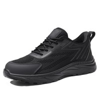 Chaussures de travail respirantes en maille pour hommes, baskets anti-perforation pour la construction industrielle, légères et durables, à la mode et tendance