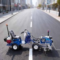 Machine de marquage routier motorisée autoportée pour lignes de chaussée à rayures zébrées, éclairage Yucheng Precision Machinery 6.5W