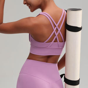 เสื้อกั๊กสำหรับเล่นโยคะใหม่เสื้อผ้าเล่นโยคะออกกำลังกายบราออกกำลังกายน้ำหนักเบาระบายอากาศได้ดี - Product Image 2