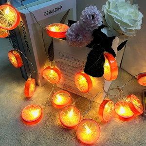 Festive Holiday Lighting Fruits Fairy Lamp Luminous Novelty Orange Lemon <strong>String</strong> <strong>Lights</strong> Decoration Christmas <strong>Light</strong> Fixture - Product Image 5