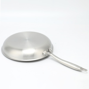Ustensiles de cuisine en métal à trois couches en acier inoxydable et poêle à frire antiadhésive avec revêtement céramique, design nid d'abeille, best-seller - Product Image 2