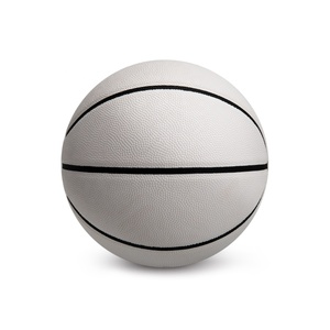 <span class=keywords><strong>Basket</strong></span>-ball en cuir <span class=keywords><strong>blanc</strong></span> personnalisé avec logo en canal noir Utilisation pratique pour prix extérieur - Product Image 3