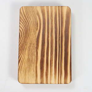 Bandeja de madera de pino carbonizada al por mayor con 8 ranuras para pinzas de hielo, juego de enfriamiento de vasos de whisky de acero inoxidable, regalo para bar. - Product Image 5