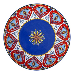 Cuisine de style ethnique Décoration de la maison Vaisselle en céramique peinte à la main et décalcomanie - Product Image 6