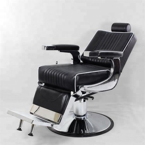 Sillas de Barbería Modernas y Resistentes BonnieBeauty con Estructura de Hierro Fundido, Cuero PU, Bomba Hidráulica y Capacidad de 300 kg - Product Image 4