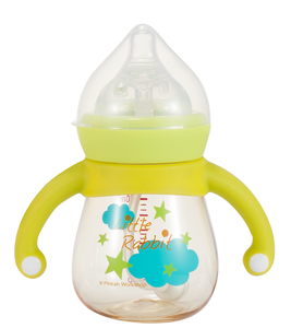 Biberon d'apprentissage PPSU en plastique PINKAH Rabbit 8OZ 240ML pour bébés, <span class=keywords><strong>tasse</strong></span> à eau et à lait avec couvercles à paille souple 2-en-1 et poignée - Product Image 3