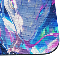 Tapis de jeu Cyberpunk Dragon Anime en caoutchouc naturel avec station de charge sans fil et support magnétique pour téléphone 15W/10W/5W