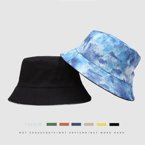 Chapeau Bob Personnalisé Imprimé Style Tie-Dye Unisexe, Chapeau de Soleil d'Extérieur Décontracté Tendance, Casquette de Pêcheur Légère Pliable pour l'Été, OEM - Product Image 2