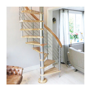<span class=keywords><strong>Escalier</strong></span> en bois de chêne sur mesure, <span class=keywords><strong>escalier</strong></span> en spirale hélicoïdal en métal - Product Image 1