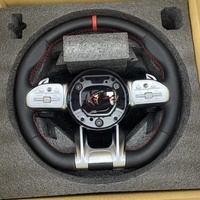 Volant de voiture personnalisé en fibre de carbone pour mercedes-benz C300 C200 C180 W204 W211W213 W205 W447 E63 Glc classe S G