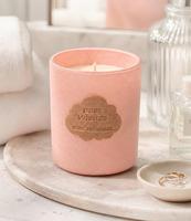 Bougie parfumée de luxe en verre et velours, cire de soja naturelle, 6 fragrances pour la maison, le spa, les cadeaux, la vente au détail, marque privée, OEM, sur mesure, en gros