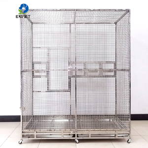 EUR VET En Çok Satan Veteriner Ekipmanları Araçak Uçan Kuş Kafesi Paslanmaz Çelik Kuşhane Büyük Papağan Kafesi Güvercin Yetiştirme Kafesi - Product Image 6