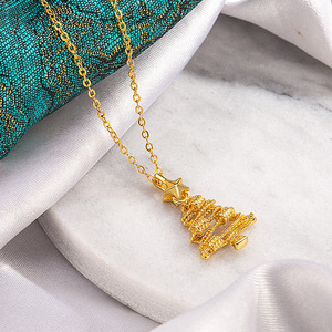 Collier chaîne plaqué or 18 carats pour femme, fabrication italienne, chaîne gourmette 16-20 pouces, hypoallergénique, inaltérable, commande en gros - Product Image 1