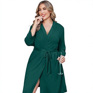 Luxury Style Women Soft Long Sleeve Wrap Robe Comfortable <b>Bath</b> Lounge Gown - Product Image 5