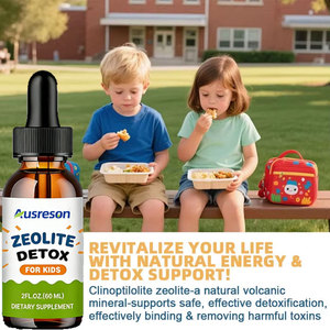 Ausreson OEM Zeolite Liquida Naturale Detox per la Salute dell'Intestino e del Sistema Immunitario Integratore Vitaminico Clinoptilolite Gocce Detox alla Zeolite per Bambini - Product Image 3