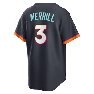 Livraison directe <span class=keywords><strong>de</strong></span> maillots <span class=keywords><strong>de</strong></span> baseball des Padres <span class=keywords><strong>de</strong></span> San Diego pour hommes et enfants # 23 Fernando Tatis Jr. # 13 Manny Machado # 3 Vêtements <span class=keywords><strong>de</strong></span> softball Merrill - Product Image 4