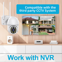 Wistino 6MP Dome NVR Farb-Nachtsicht-IP-Kamera Zwei-Wege-Audio 4-Kanal PTZ WLAN-Sicherheitskamerasystem