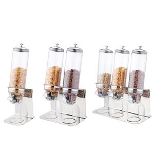 Sunnex Restaurant Buffet Service Miroir Poli De Haute Qualité Base Unique En Acier Inoxydable Distributeur De Céréales avec Conteneur PC - Product Image 1