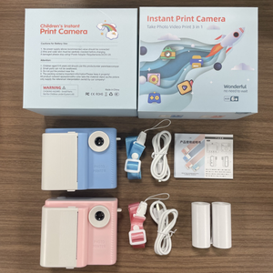 Çocuklar için yeni anında dijital kamera Selfie baskı çift lensli 1080P HD Video Kaydedici 2.8 inç IPS ekran çocuk oyuncakları - Product Image 6