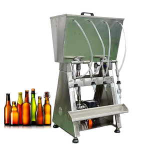 Produits à bas prix, petite machine de remplissage pneumatique à gravité à 4 têtes pour le remplissage de <span class=keywords><strong>vin</strong></span>, whisky, liqueurs, machines de remplissage de bouteilles - Product Image 1