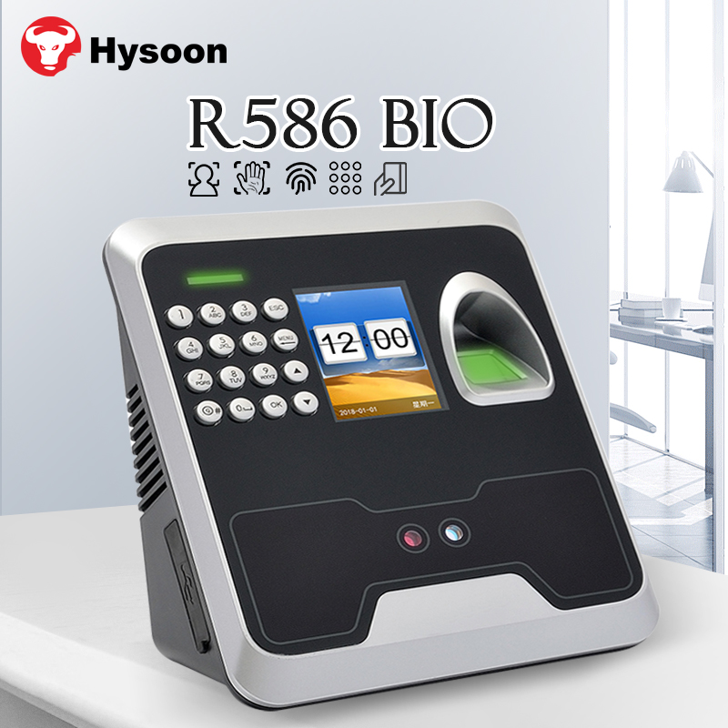 Новый 2024 Hysoon R586, управление корпоративным персоналом, биометрическое распознавание лица и отпечатков пальцев, терминал аппарата для посещения времени