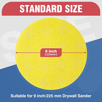 En stock 250 disques abrasifs de 225 mm à grains mixtes 100/120/150/180/220, tampons auto-agrippants pour ponceuse de plafond et cloisons sèches, livraison rapide