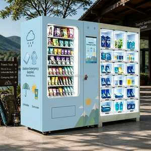 Máquina Expendedora de Artículos Esenciales para Viajes: Impermeables, Sombrillas y Protector Solar - Product Image 1