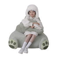 Sac de fèves en peluche longue super douce Type de paresseux et de panda lestés pour le soulagement du stress PP coton rempli pour les occasions d'anniversaire